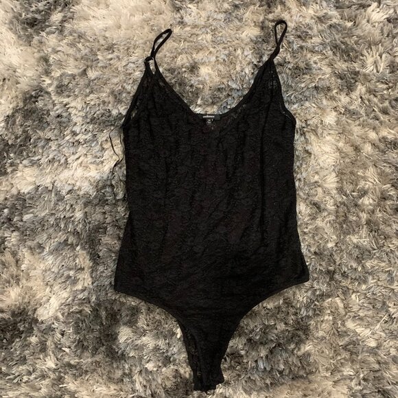 Ambiance black 1 piece spaghetti strap Bodysuit Sz. 3XL - Picture 1 of 5